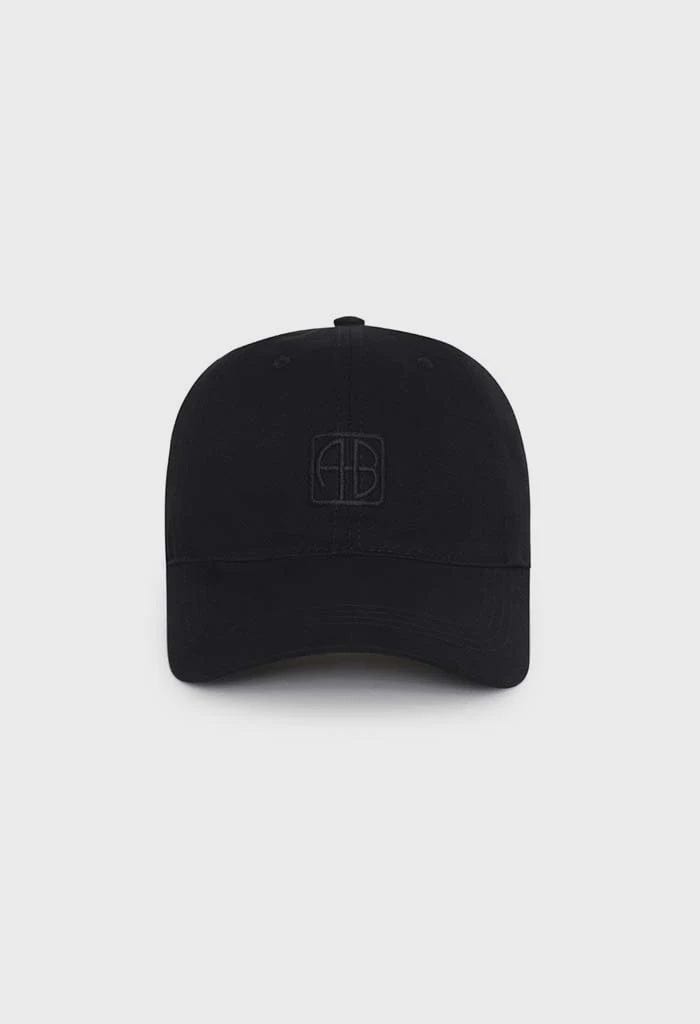 Anine Bing Hats/Headpieces Anine Bing | Jeremy Baseball Cap Framed Monogram - Black