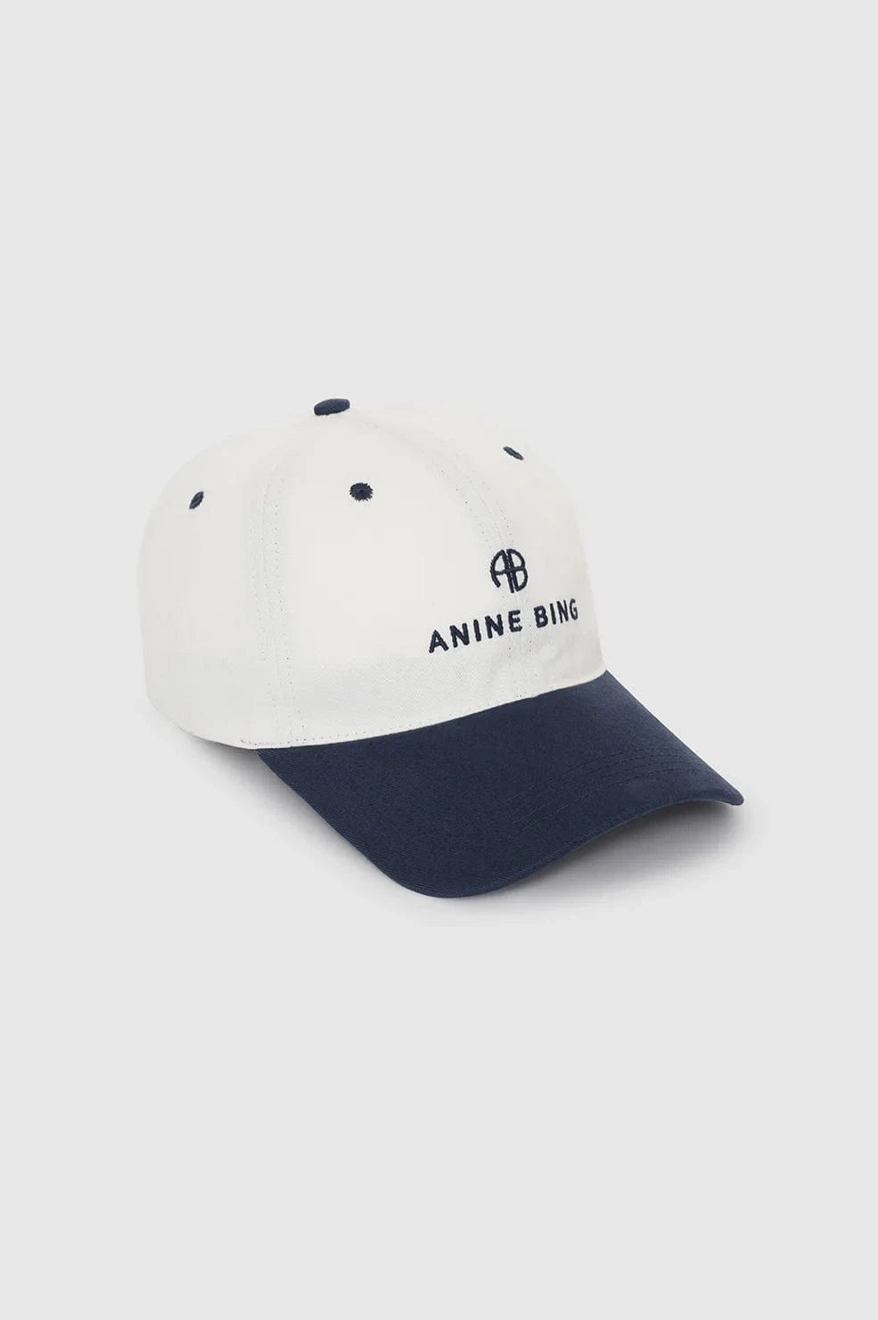 Anine Bing Hats/Headpieces Anine Bing | Jeremy Baseball Cap - Ivory/ Navy