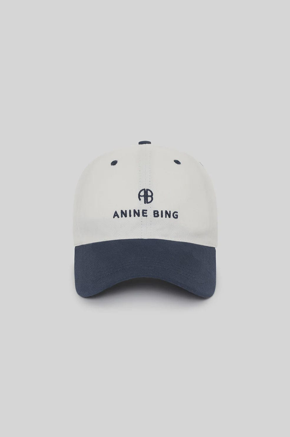Anine Bing Hats/Headpieces Anine Bing | Jeremy Baseball Cap - Ivory/ Navy