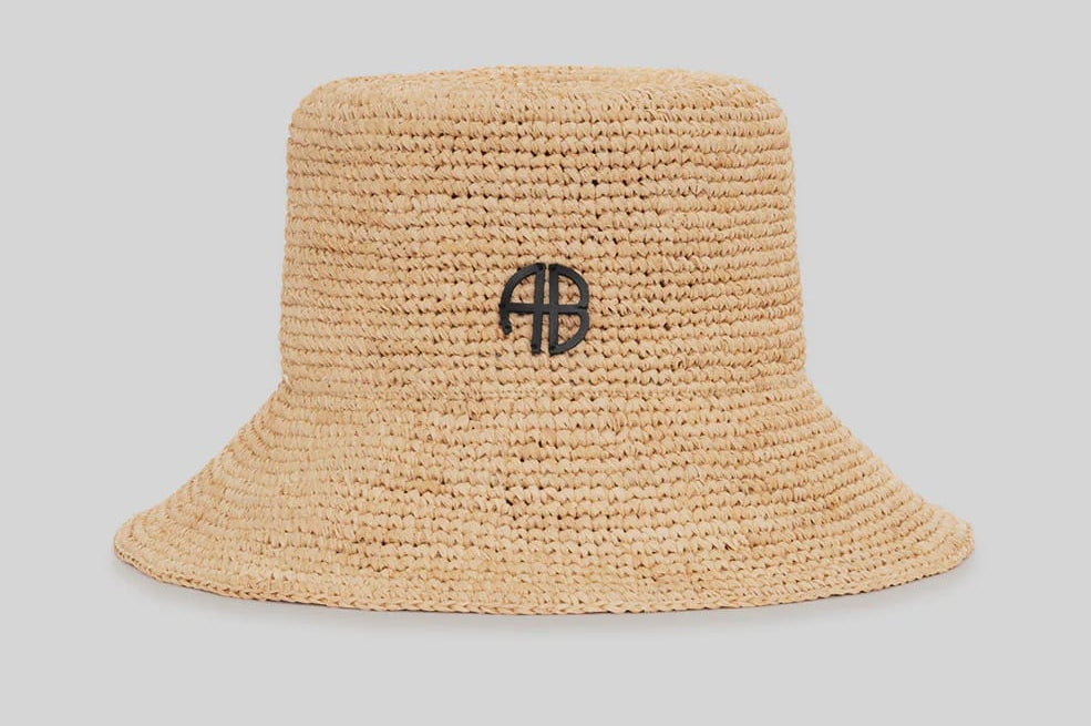 Anine Bing Hats/Headpieces Cabana Bucket Hat - Natural
