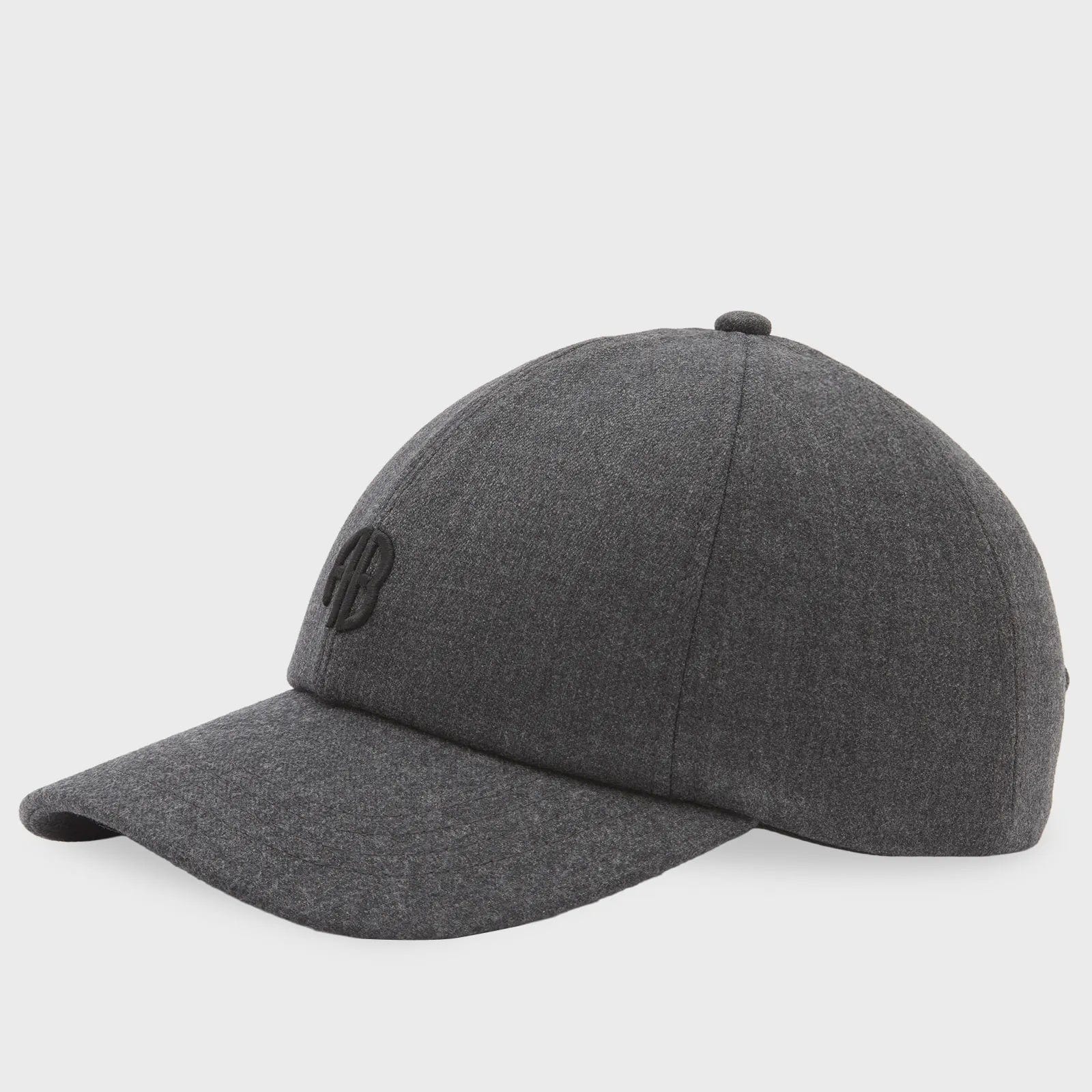 Anine Bing Hats/Headpieces Jeremy Baseball Cap AB - Dark Heather Grey Wool *Pre-order*