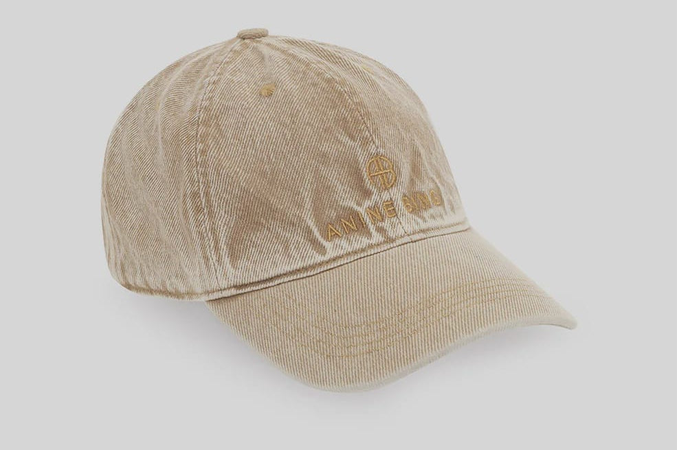 Anine Bing Hats/Headpieces Jeremy Baseball Cap - Butter Yellow