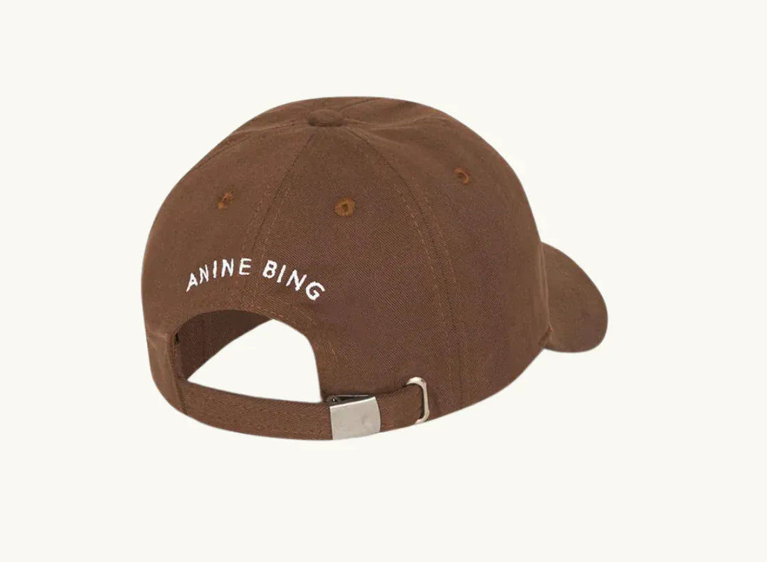 Anine Bing Hats/Headpieces Jeremy Baseball Cap - Dark Camel