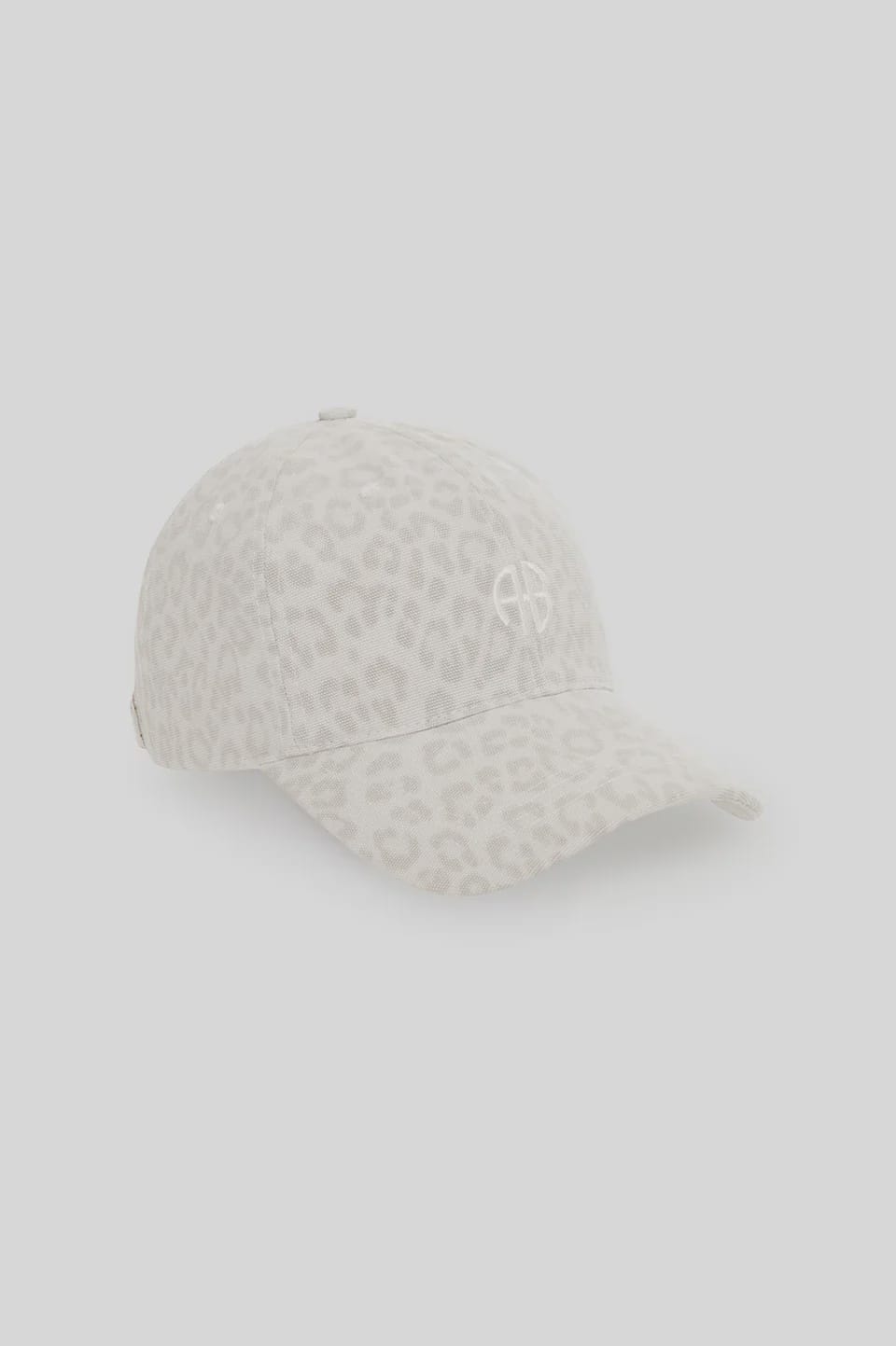 Anine Bing Hats/Headpieces Jeremy Baseball Cap - Washed White Leopard