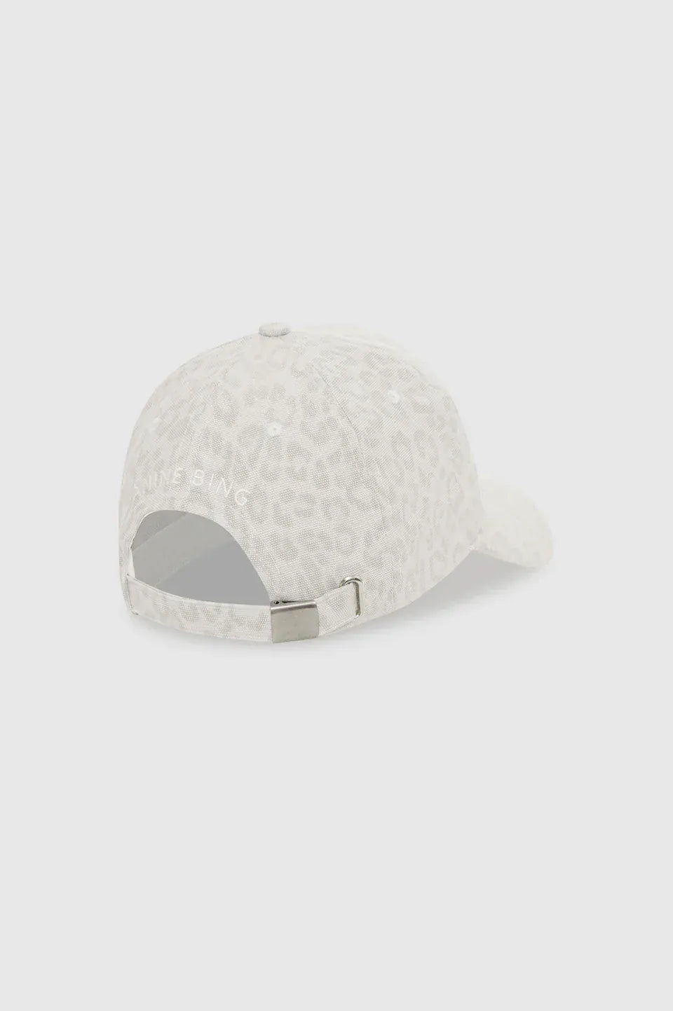 Anine Bing Hats/Headpieces Jeremy Baseball Cap - Washed White Leopard