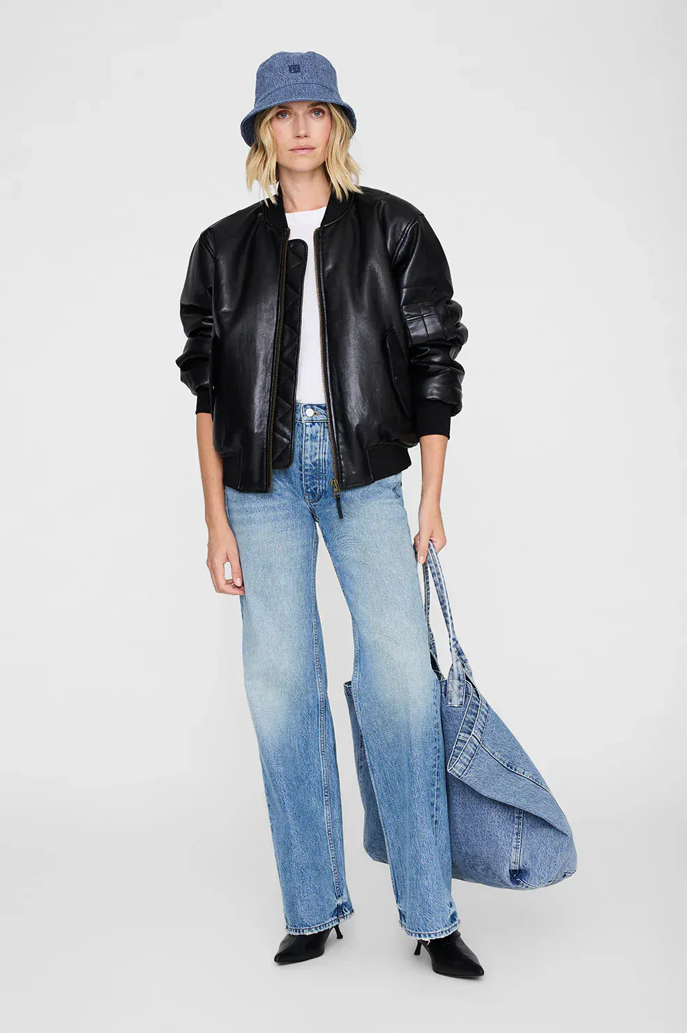 Anine Bing Hats/Headpieces Nicks Bucket Hat - Shadow Blue