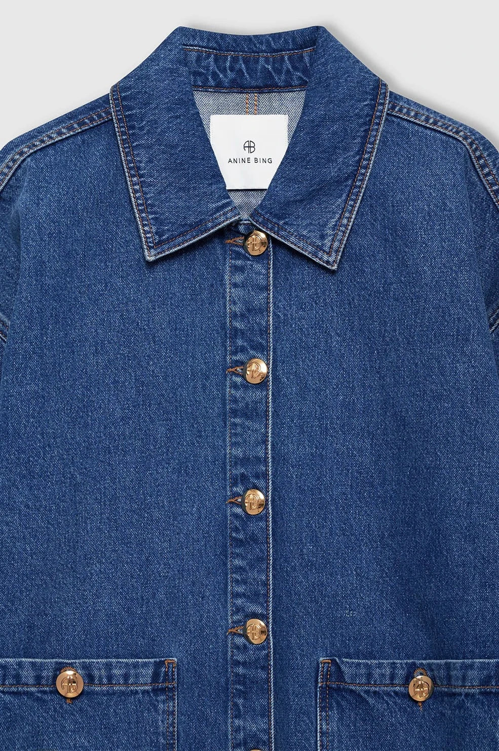 Anine Bing Jackets Anine Bing | Luca Jacket - Clean Indigo Denim