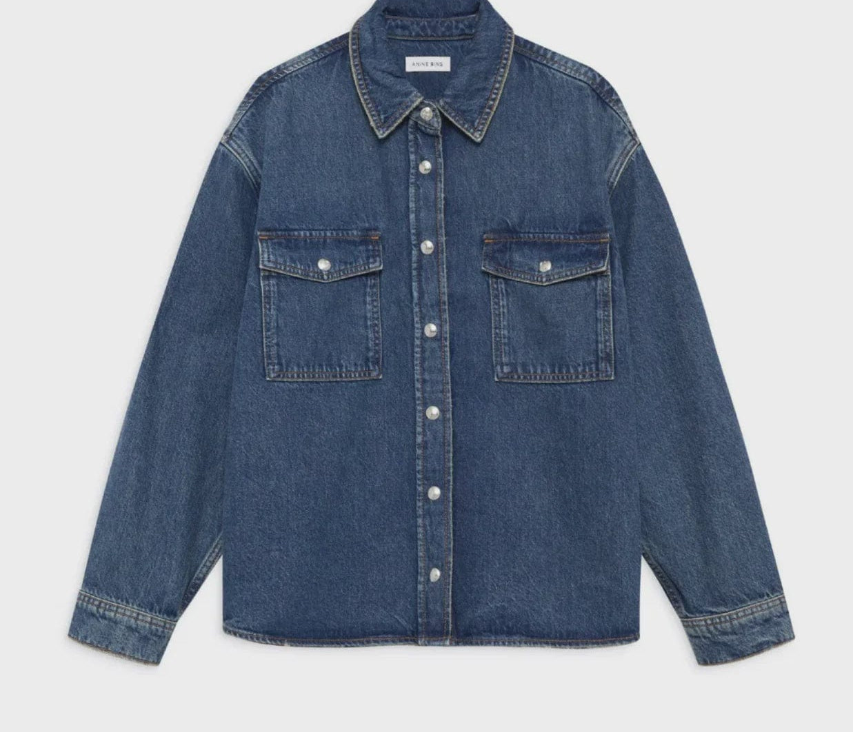 Anine Bing Shirts Anine Bing - Paxton Shirt - Sea Blue