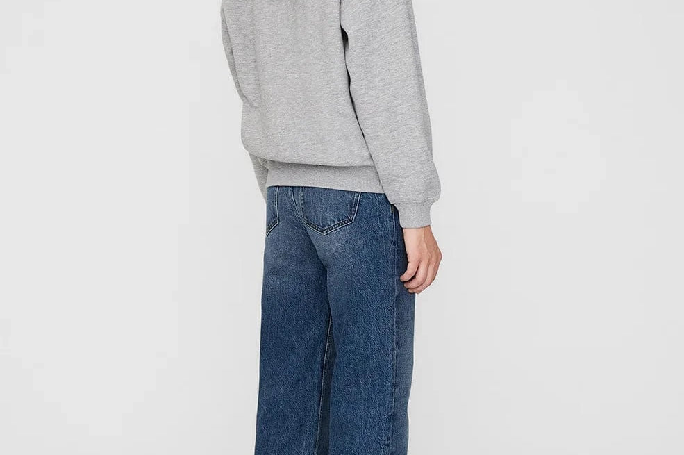 Anine Bing Sweaters Anine Bing | Spencer Sweatshirt - Heather Grey/Navy
