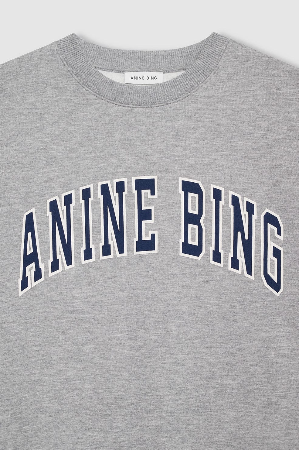 Anine Bing Sweaters Anine Bing | Spencer Sweatshirt - Heather Grey/Navy