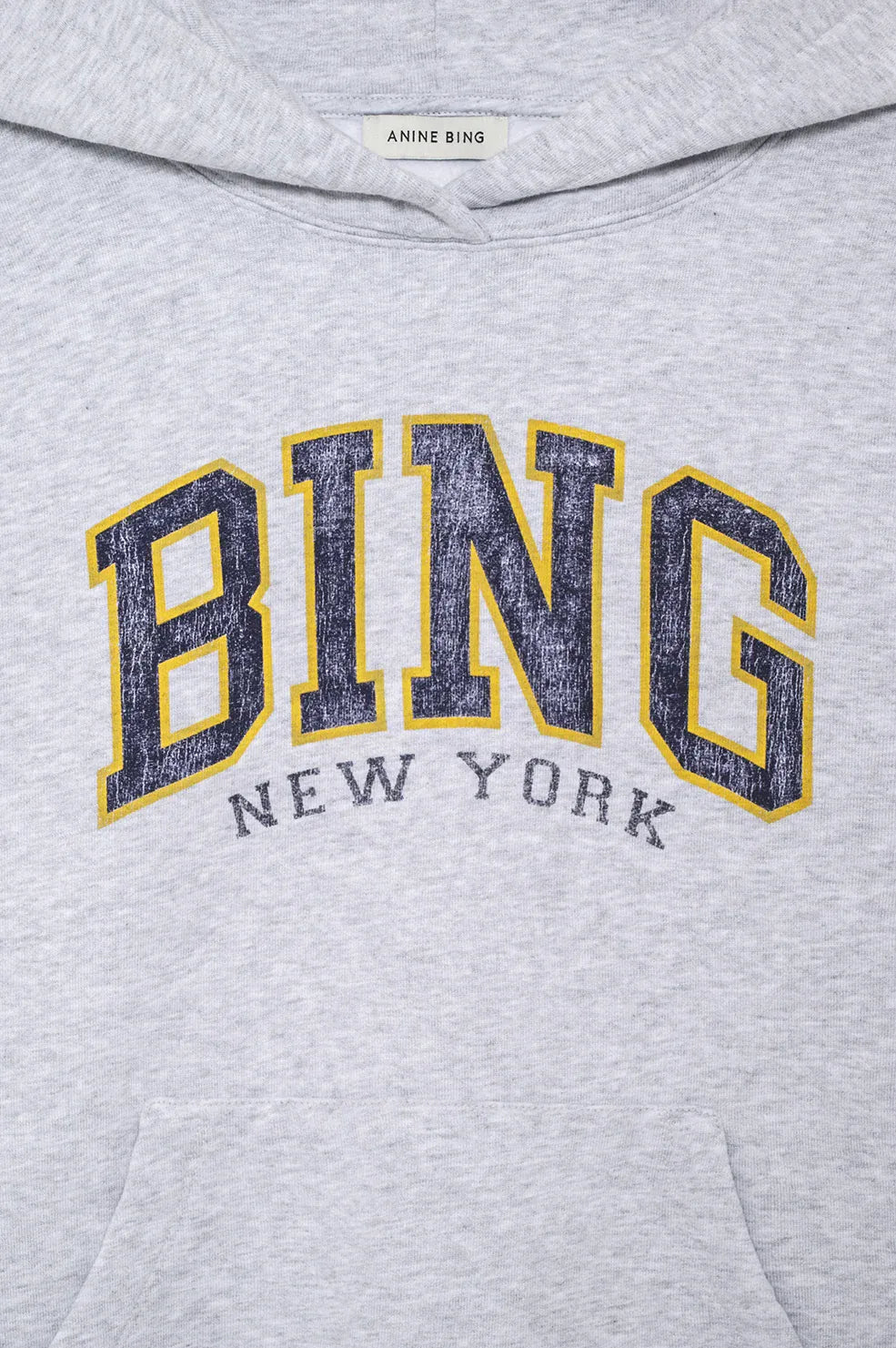 Anine Bing Sweaters Harvey Sweatshirt Bing NY - Light Heather Grey