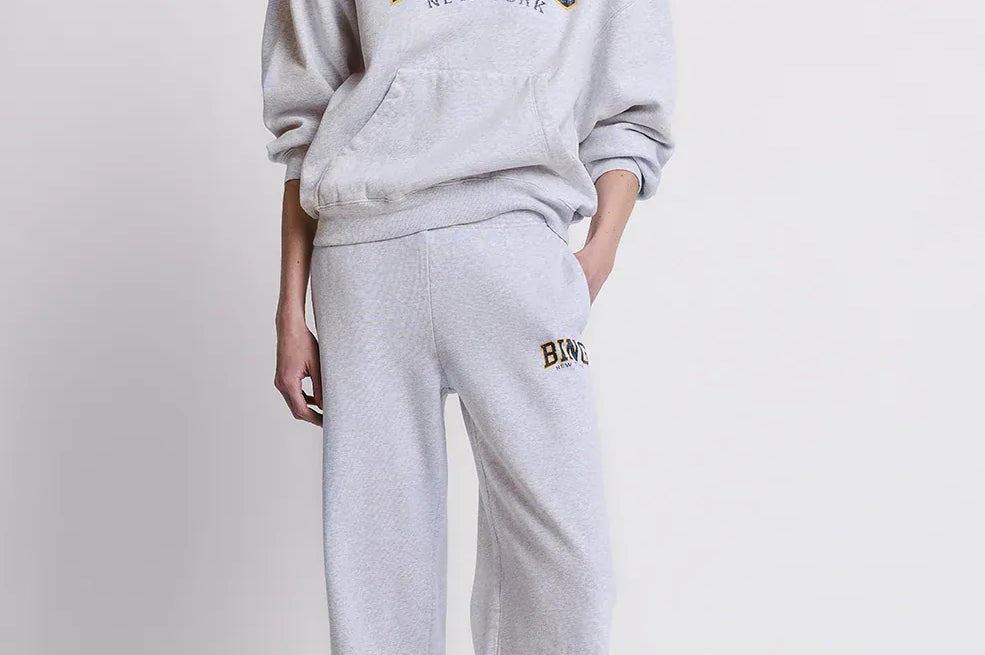 Anine Bing Sweaters Harvey Sweatshirt Bing NY - Light Heather Grey