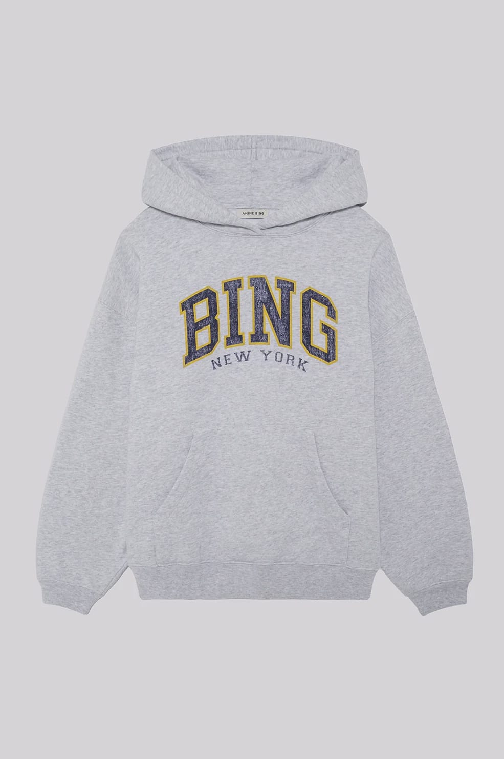 Anine Bing Sweaters Harvey Sweatshirt Bing NY - Light Heather Grey