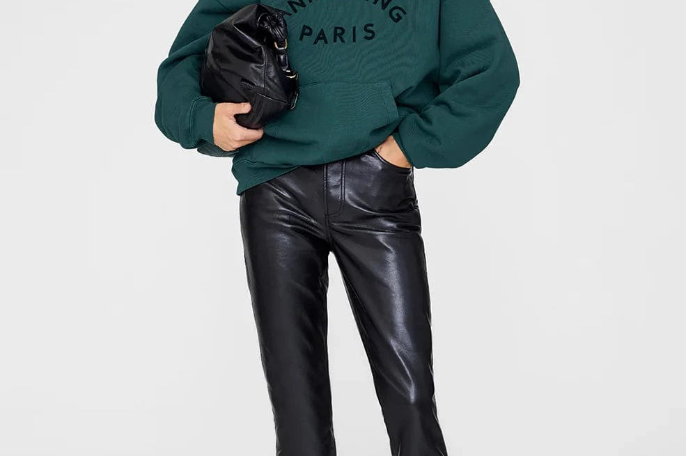 Anine Bing Sweaters Harvey Sweatshirt Paris - Dark Teal