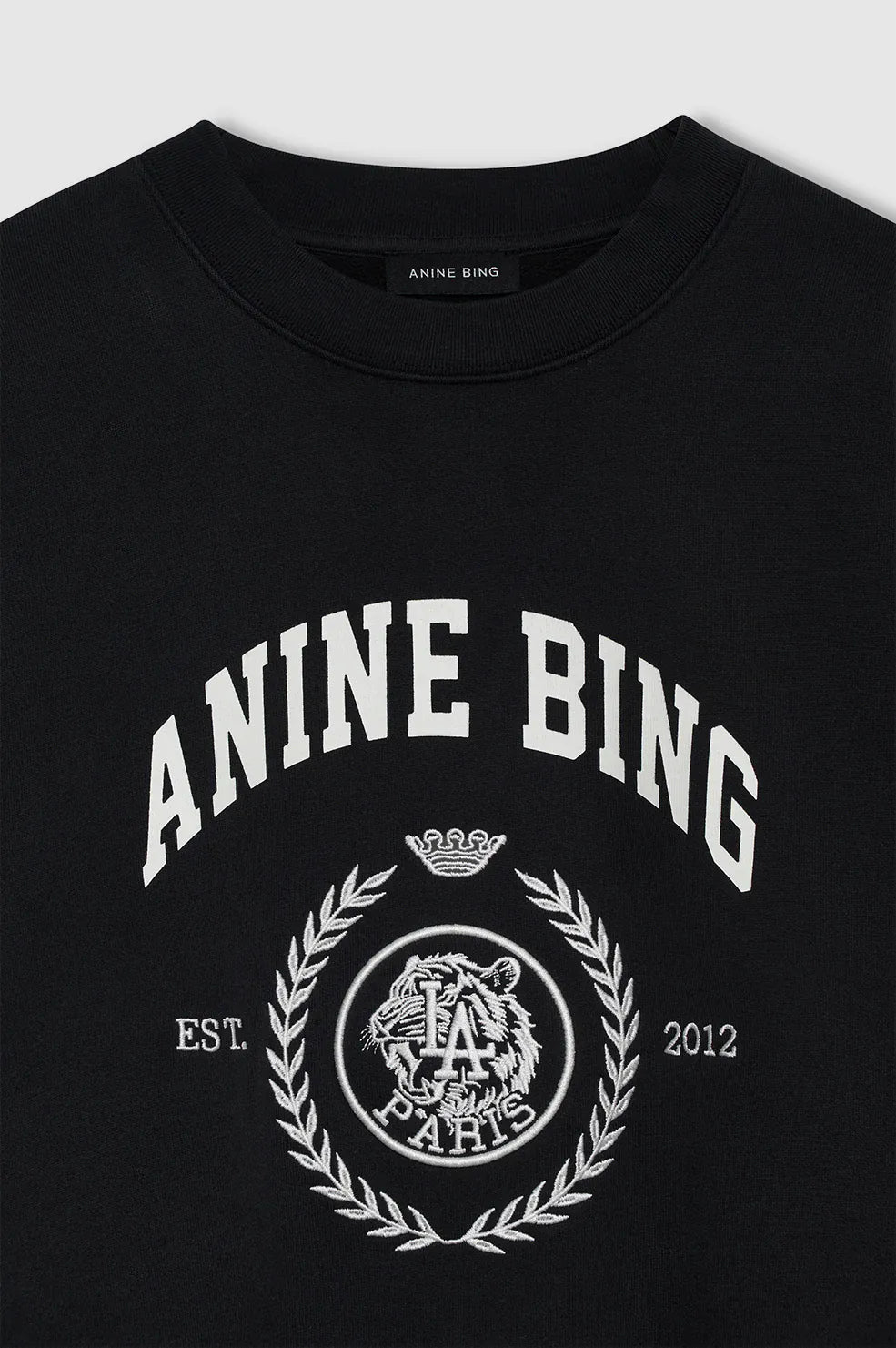 Anine Bing Sweaters Miles Sweatshirt Collegiate - Vintage Black