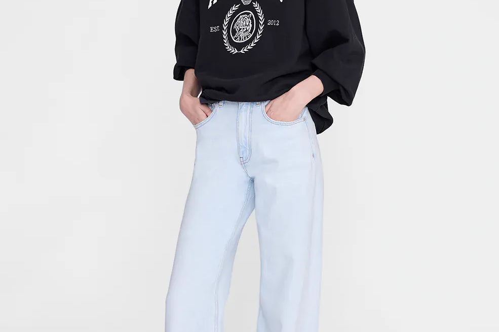 Anine Bing Sweaters Miles Sweatshirt Collegiate - Vintage Black