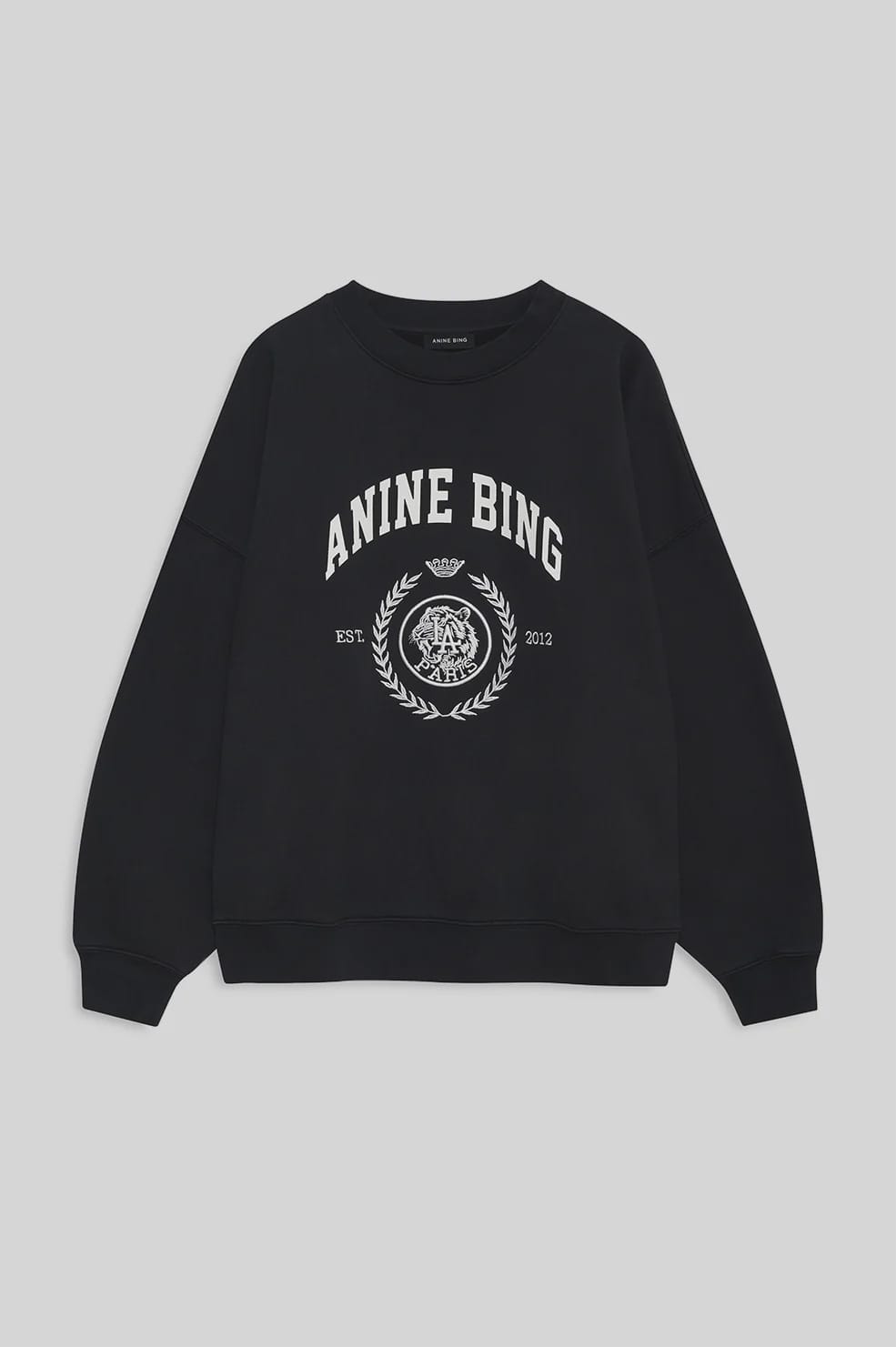 Anine Bing Sweaters Miles Sweatshirt Collegiate - Vintage Black