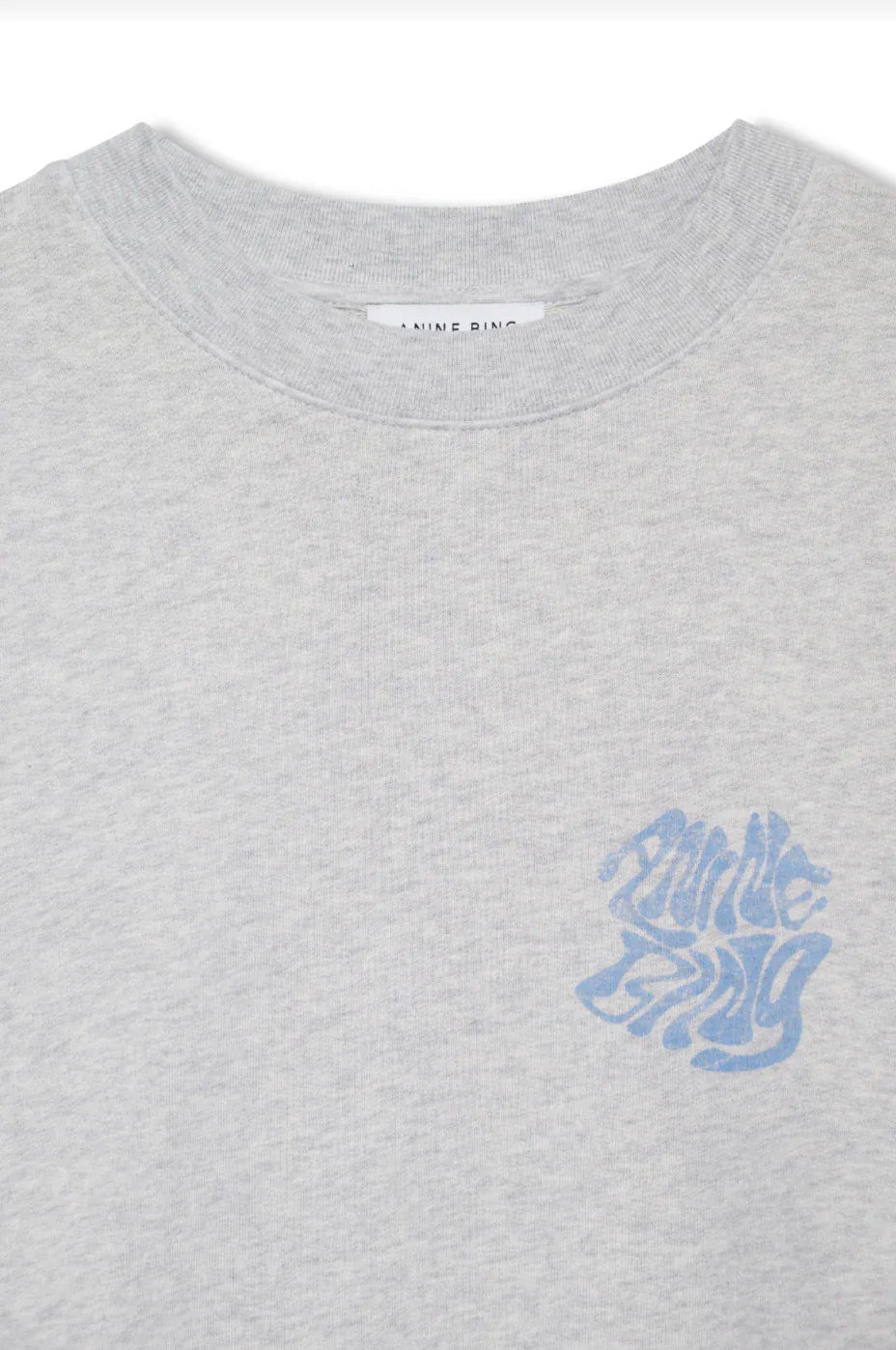 Anine Bing Sweaters Miles Sweatshirt Waves - Heather Grey