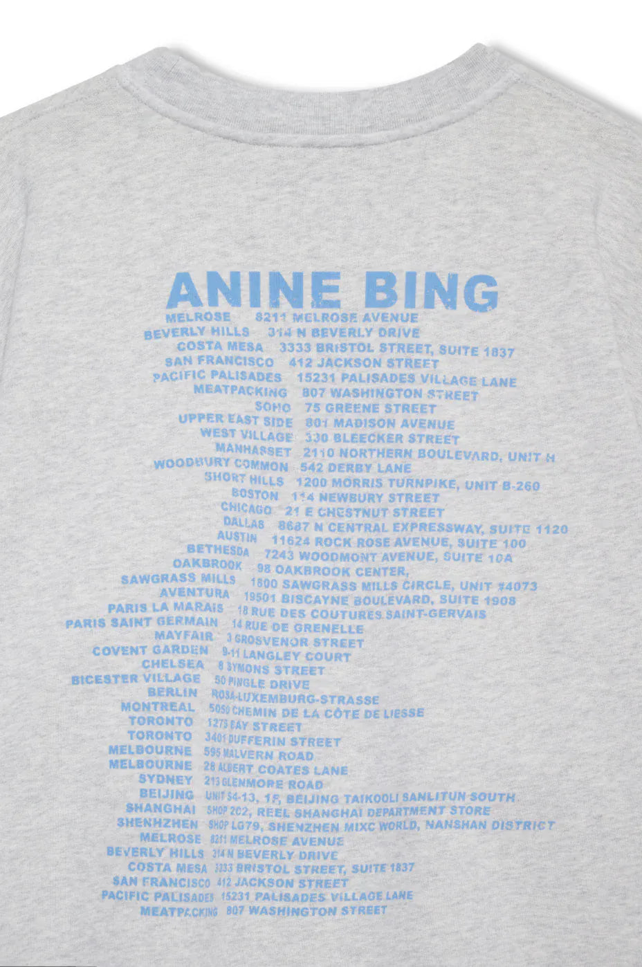 Anine Bing Sweaters Miles Sweatshirt Waves - Heather Grey