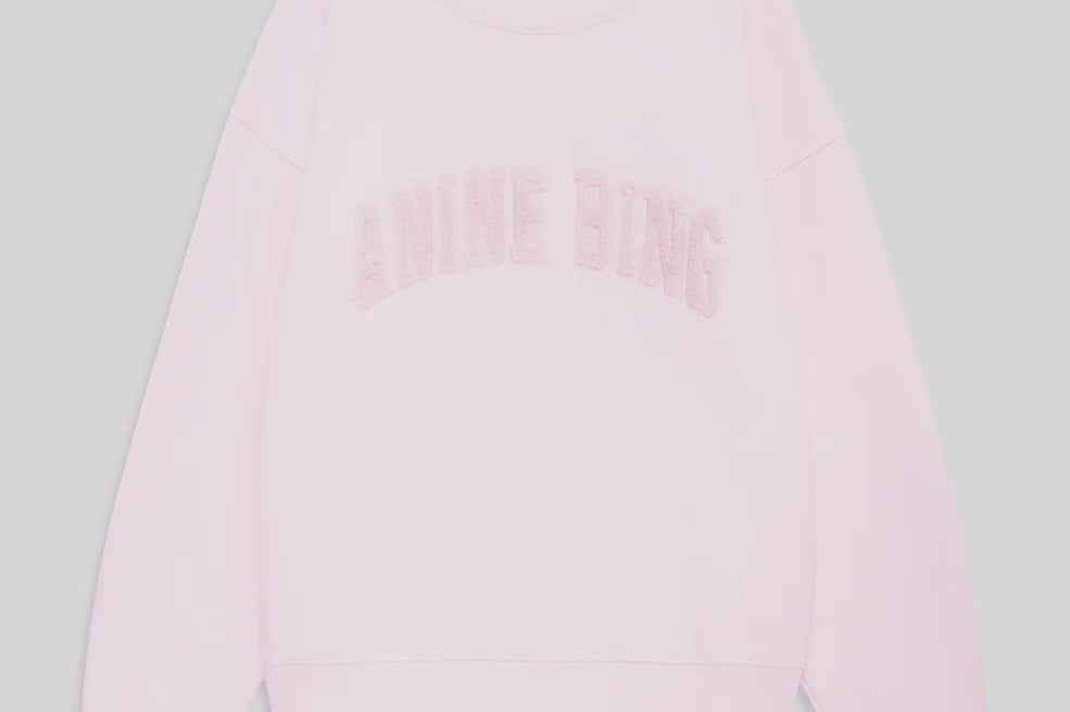 Anine Bing Sweaters Spencer Sweatshirt - Powder Pink