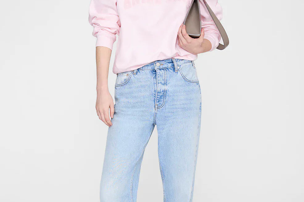 Anine Bing Sweaters Spencer Sweatshirt - Powder Pink