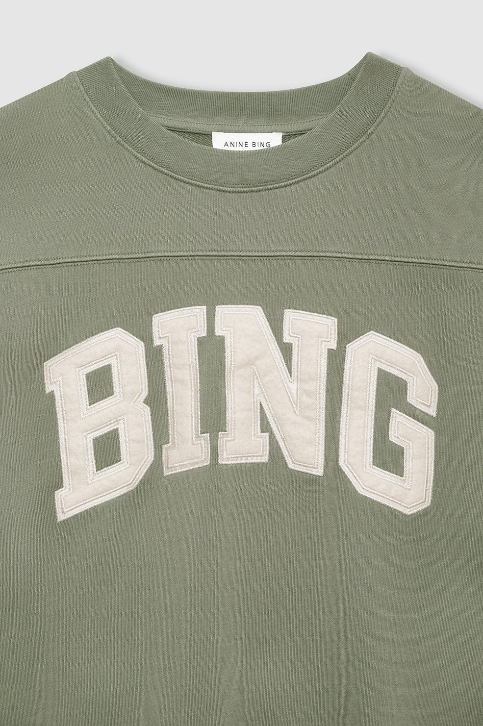 Anine Bing Sweaters Trenton Sweatshirt Bing - Washed Olive