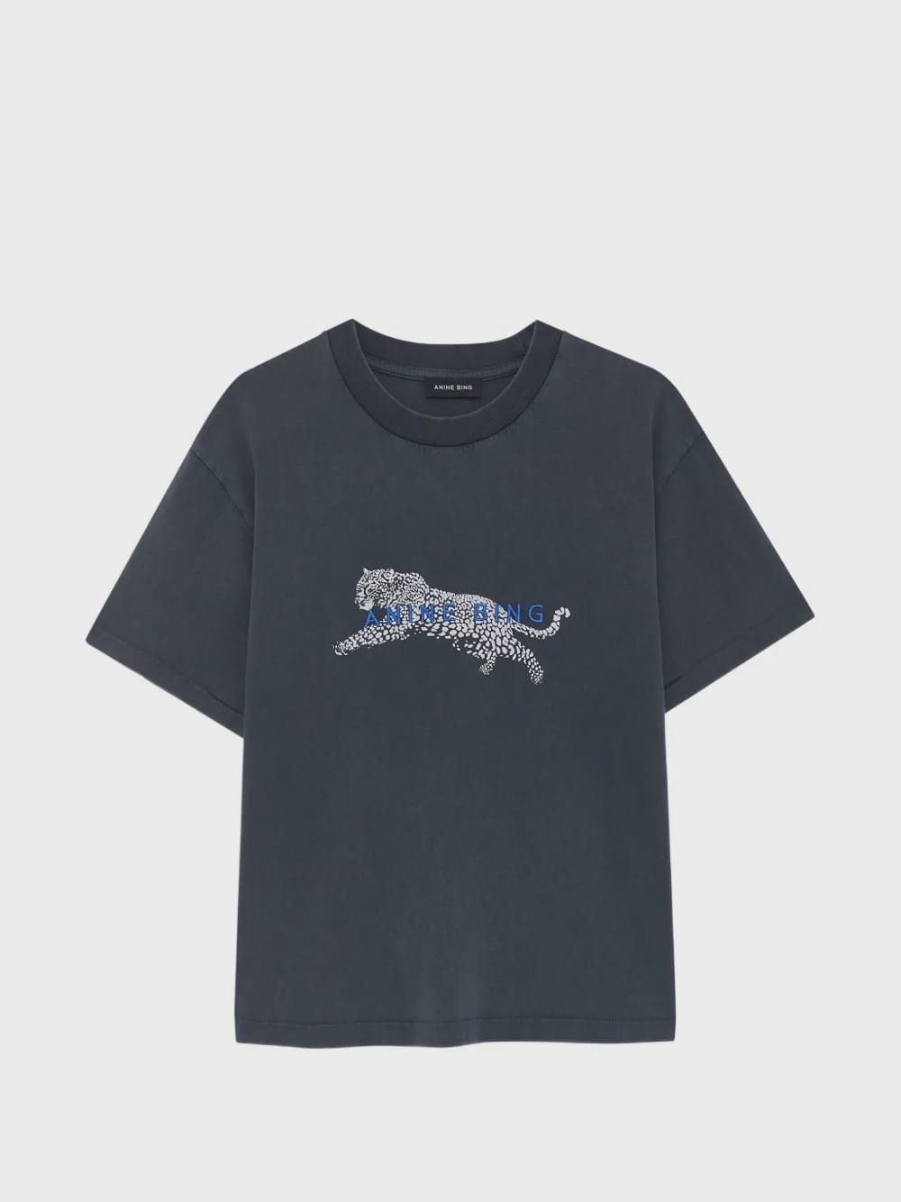 Anine Bing Tees Cade Tee Leopard - Washed Black