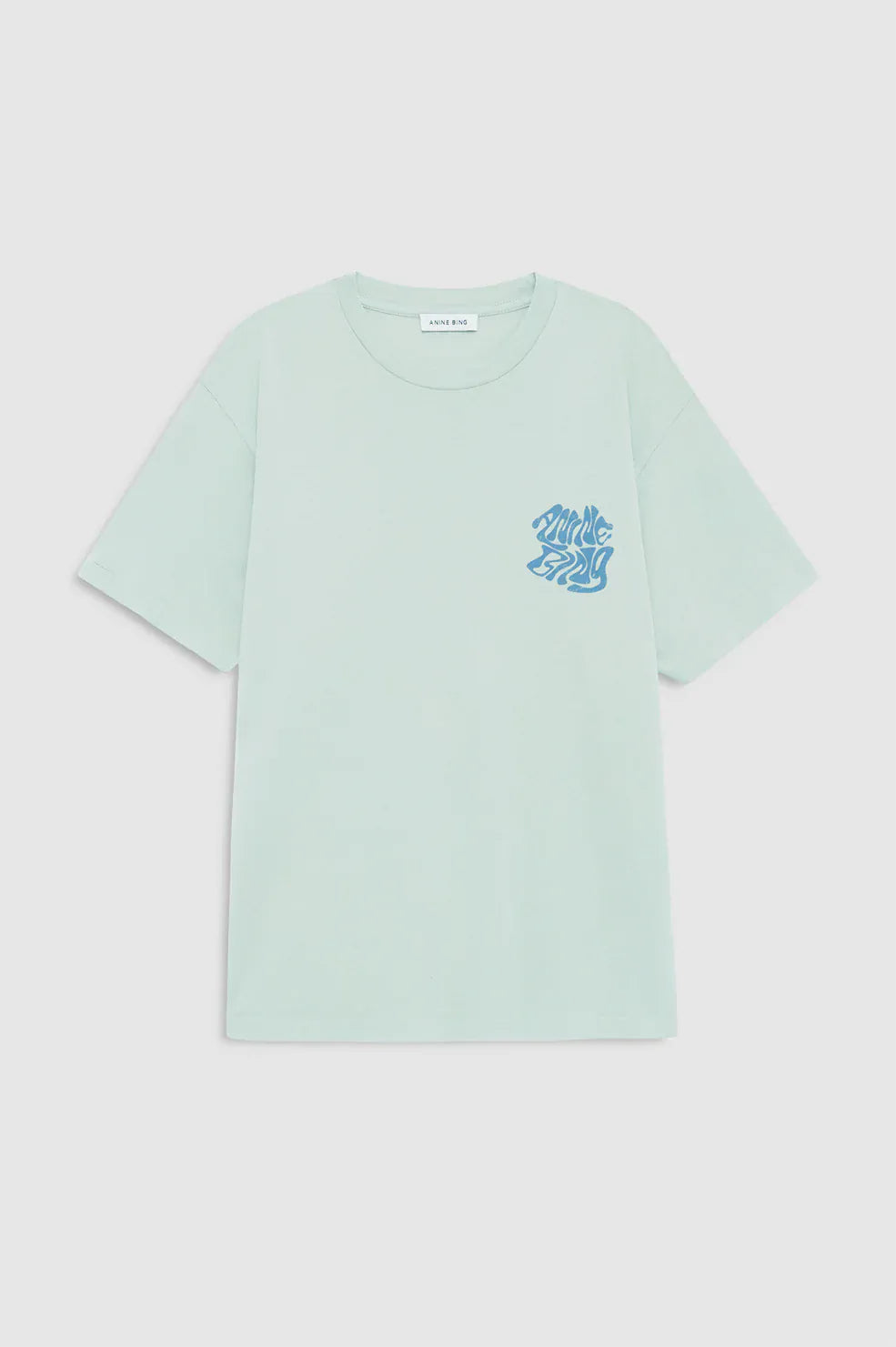 Anine Bing Tees Cade Tee Wave - Washed Seafoam