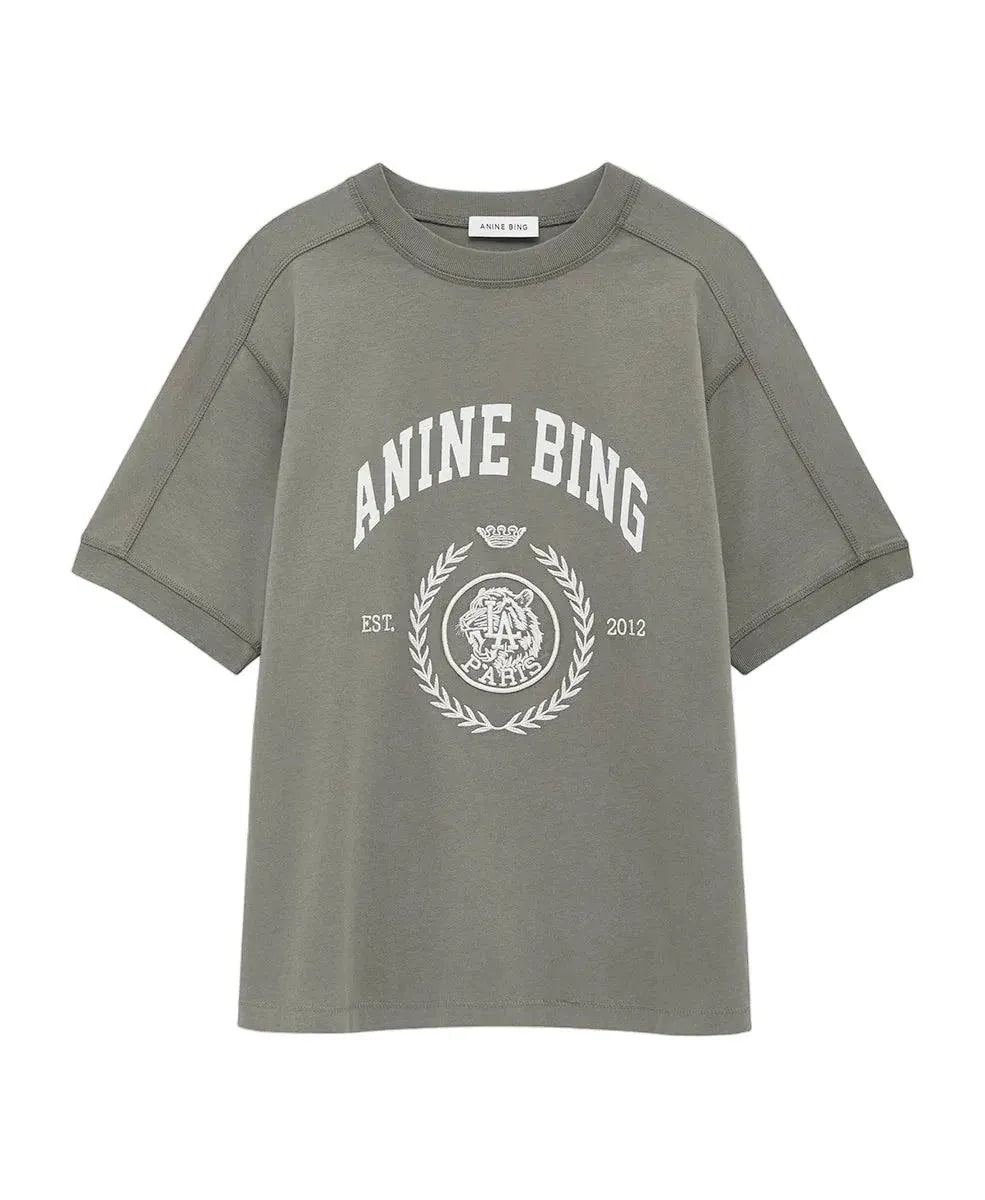 Anine Bing Tees Jaylin Tee Collegiate - Washed Sage
