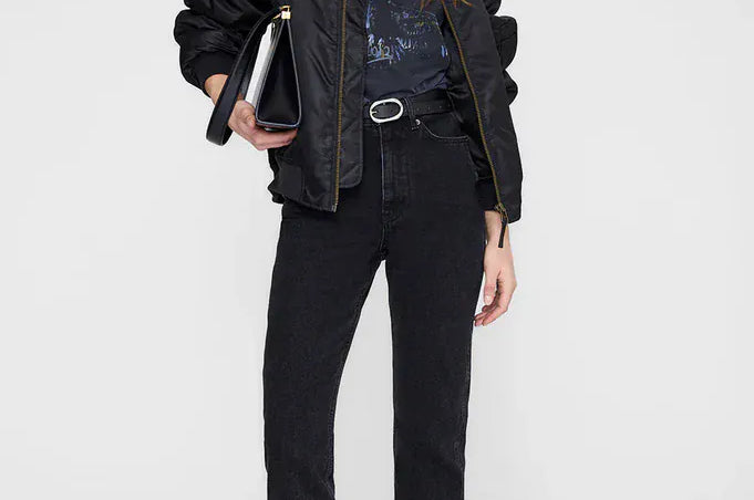 Anine Bing Tees Kent Tee Eagle - Washed Black