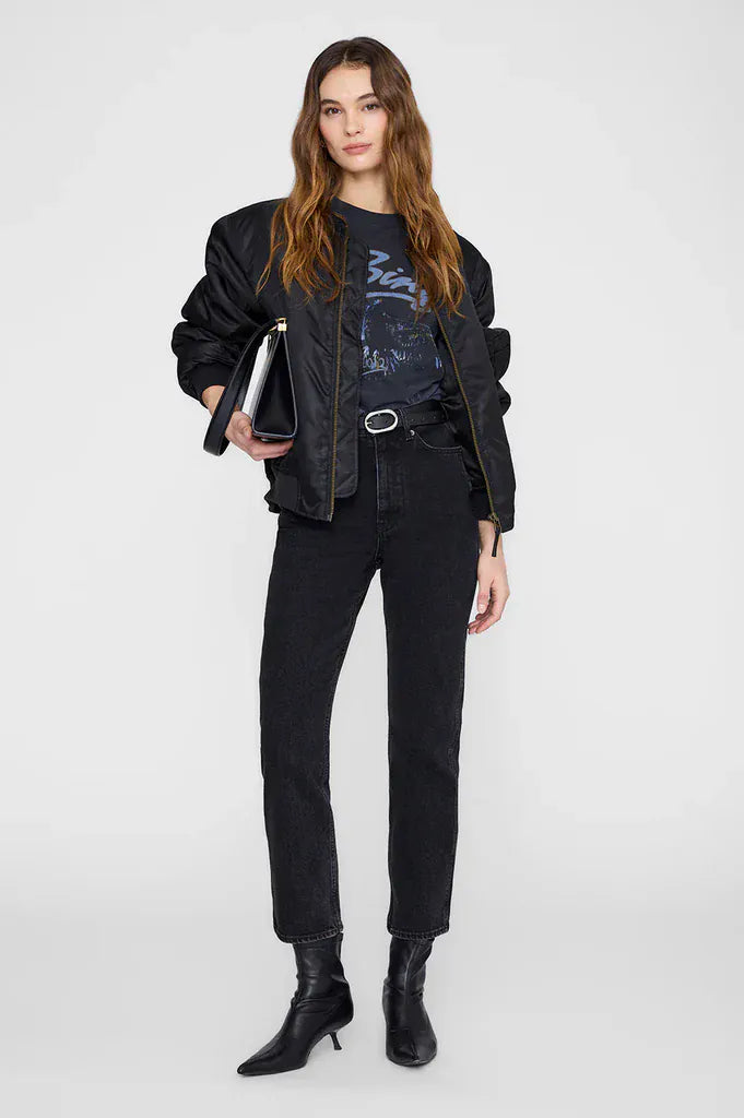 Anine Bing Tees Kent Tee Eagle - Washed Black