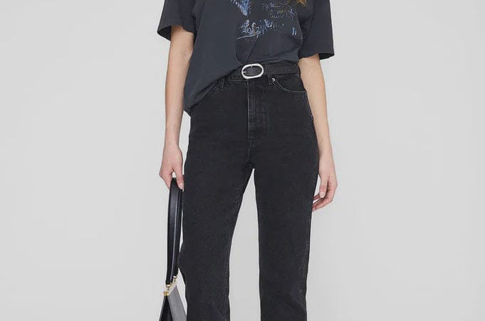 Anine Bing Tees Kent Tee Eagle - Washed Black