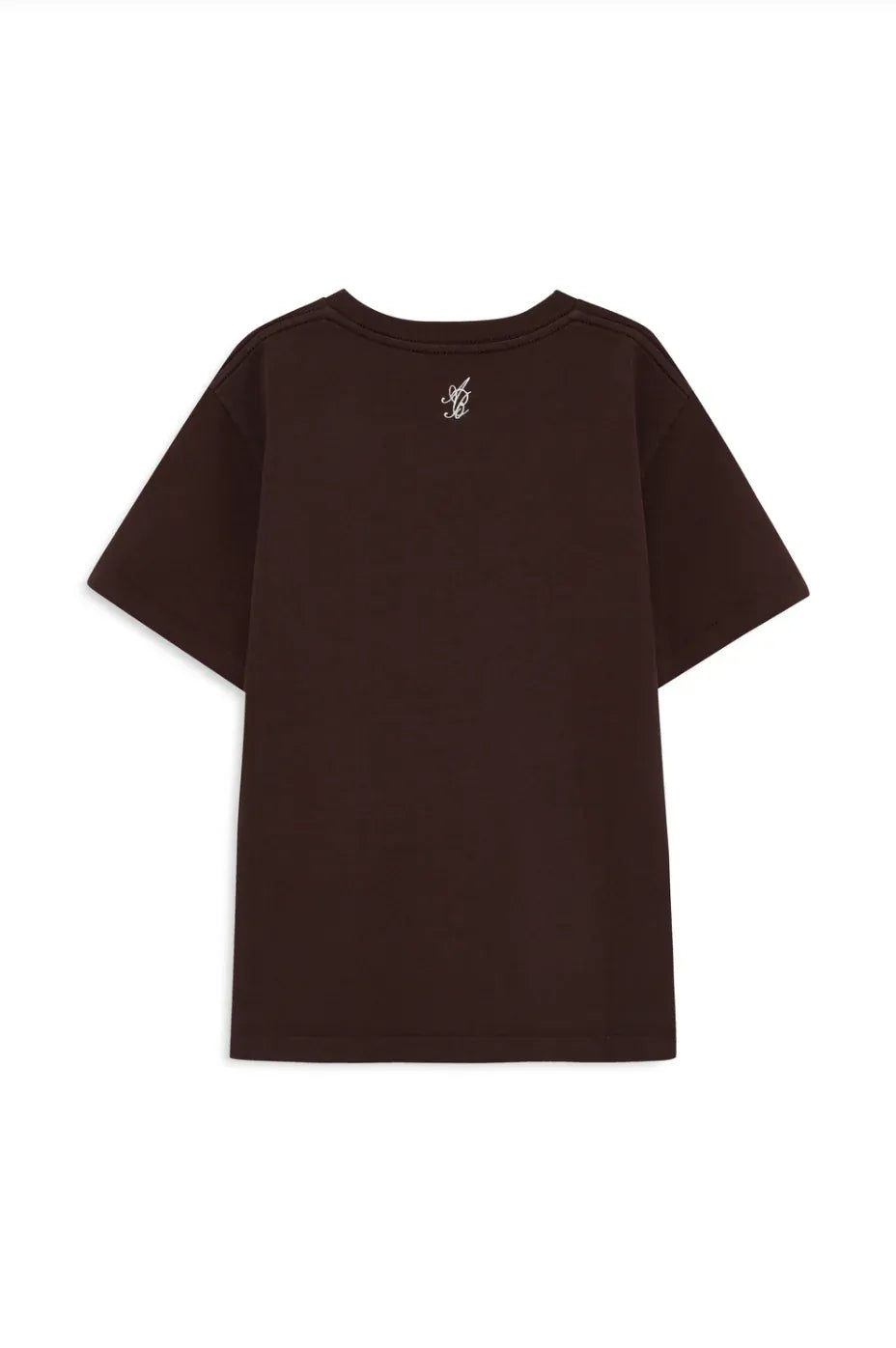 Anine Bing Tees Shelley Tee Monogram - Chocolate Brown