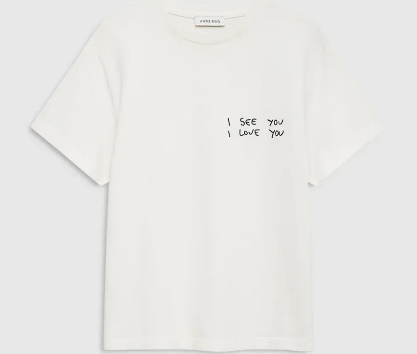 Anine Bing Tees Shelley Tee - White