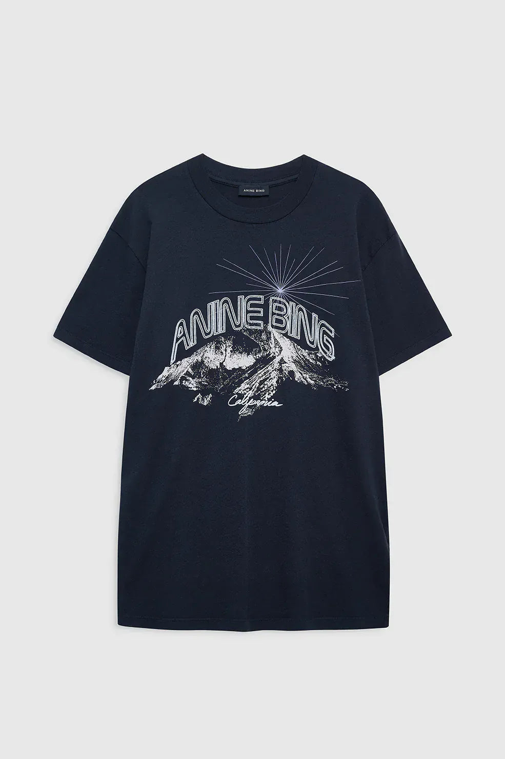 Anine Bing Tees Walker Tee California - Vintage Black