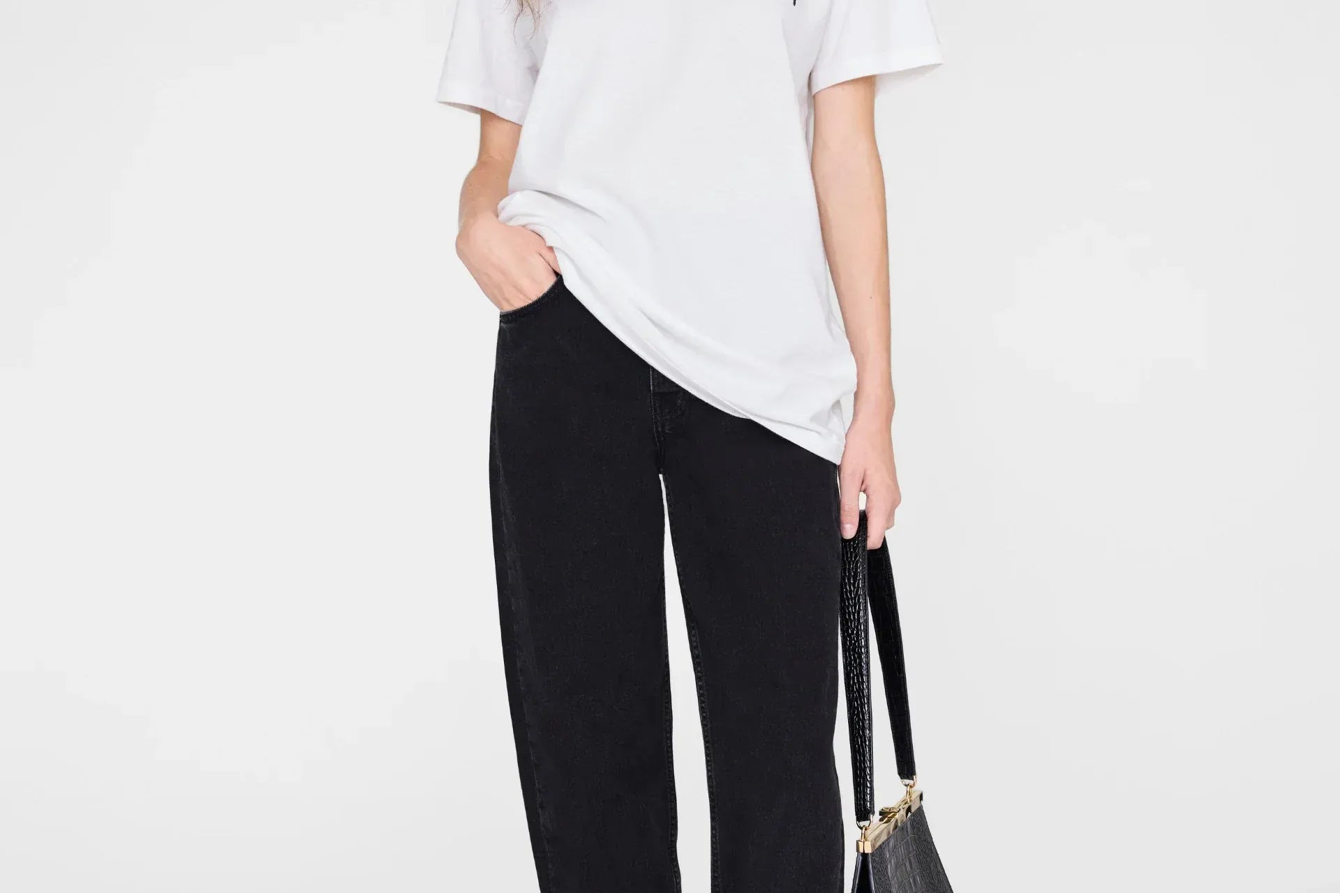 Anine Bing Tees Walker Tee Empowerment - Ivory