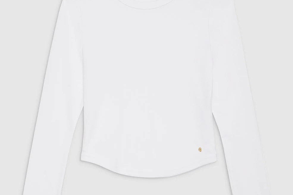 Anine Bing Tops - Long Sleeve Anine Bing | Jane Top - White
