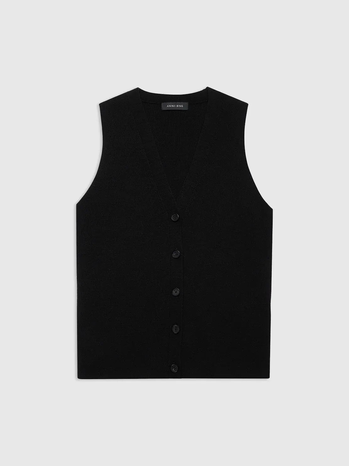 Anine Bing Vests Lawrence Vest - Black