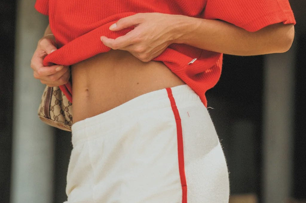 Araminta James Shorts - Casual Chilli Terry Short - Warm White