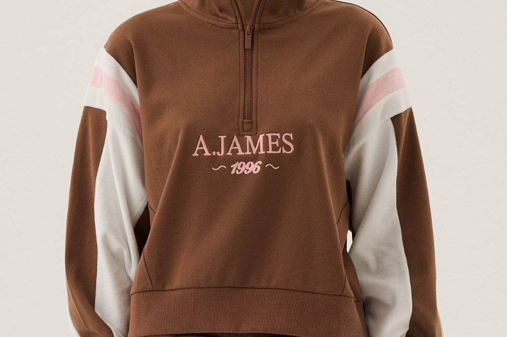 Araminta James Sweaters Trackside Sweatshirt - Mocha