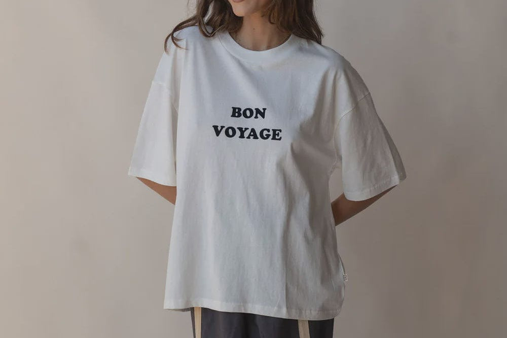 Araminta James Tees Araminta James | Bon Voyage Tee -  Snow