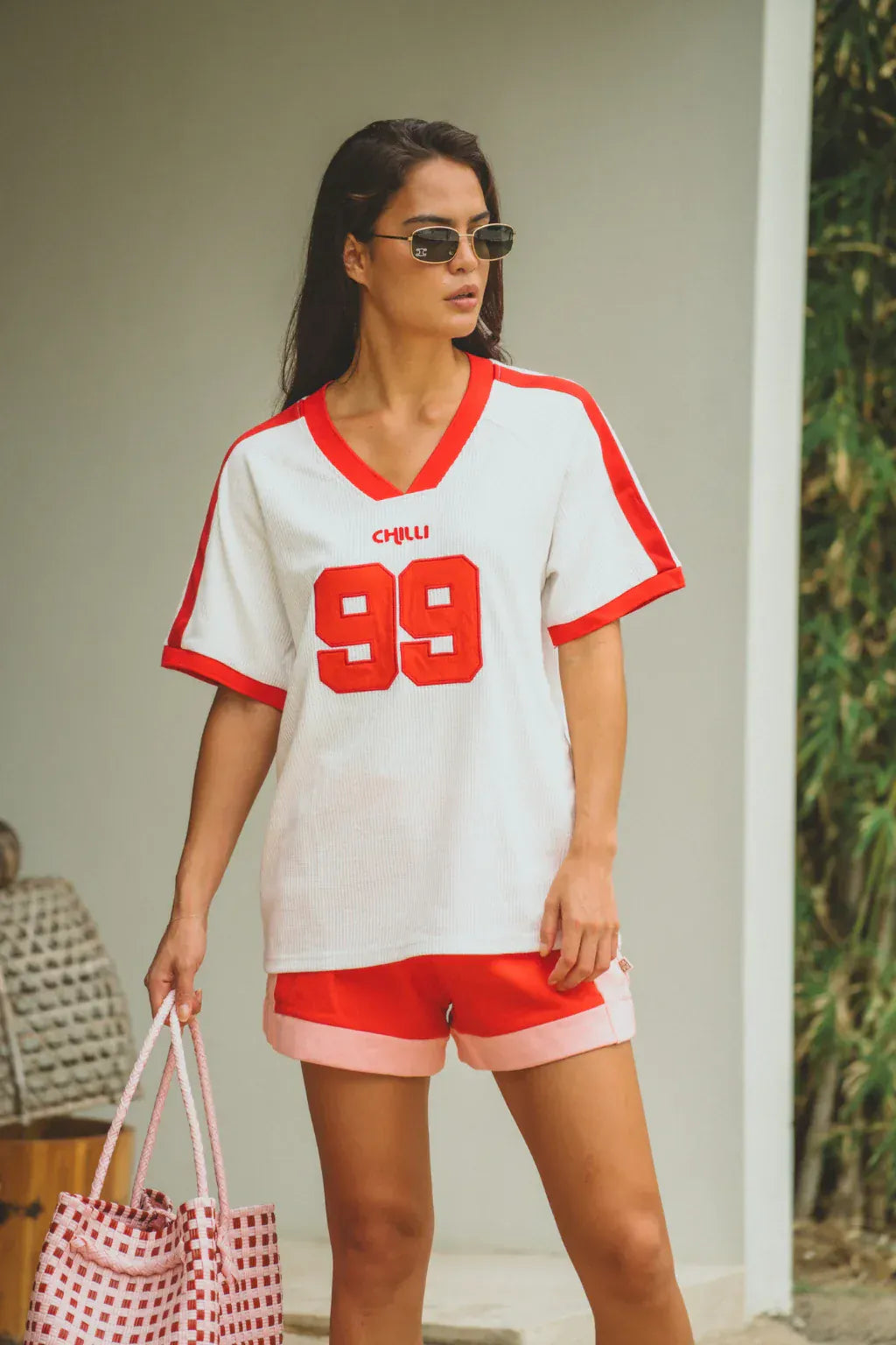 Araminta James Tees Chilli Waffle Tee - Coconut