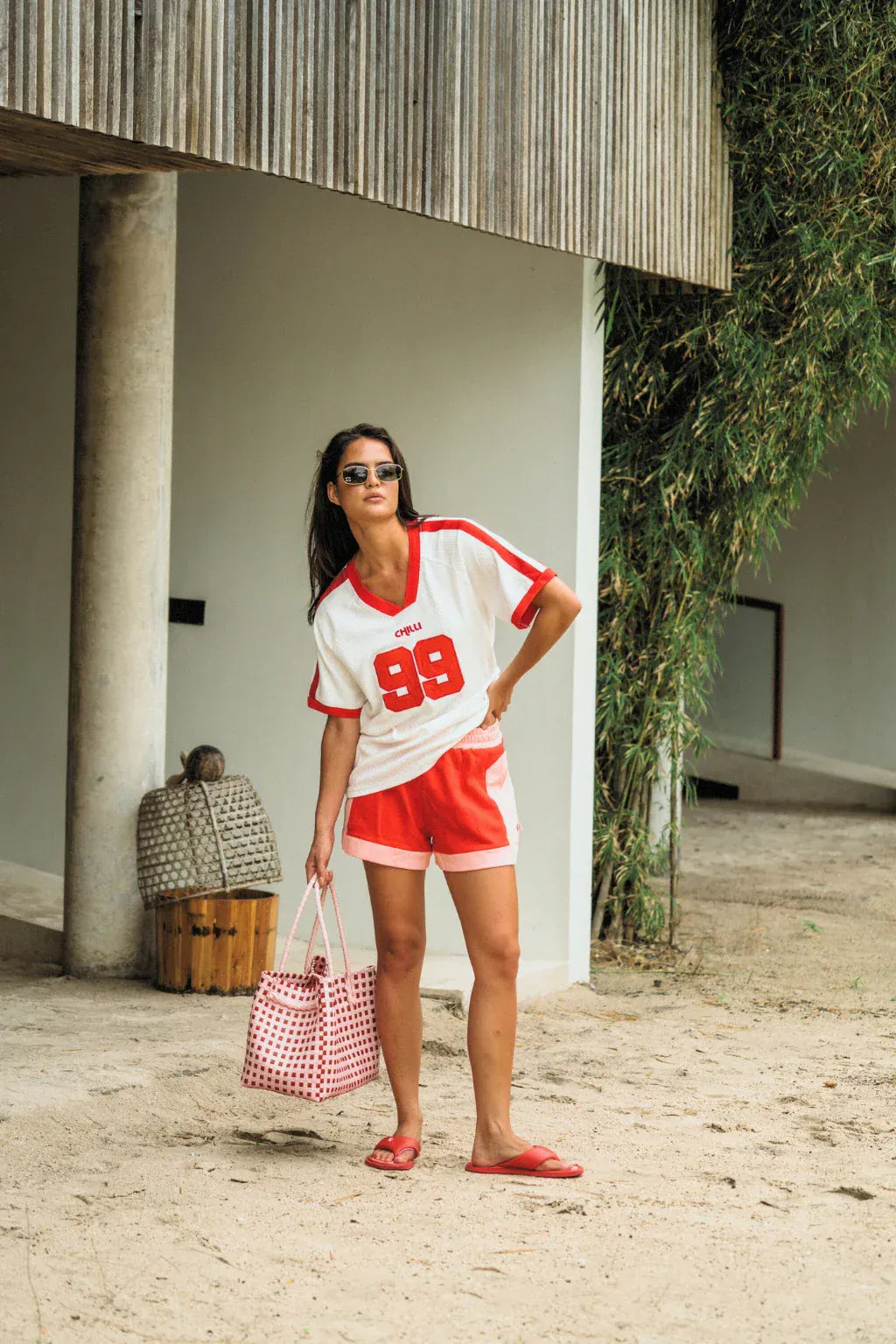 Araminta James Tees Chilli Waffle Tee - Coconut