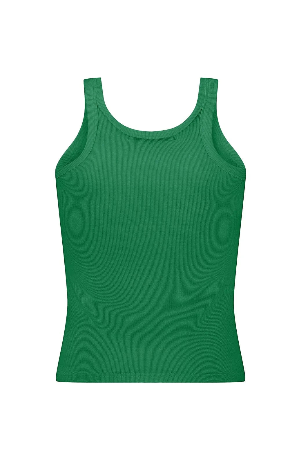 Araminta James Tops - Tanks Araminta James | Monogram Tank - Deep Green