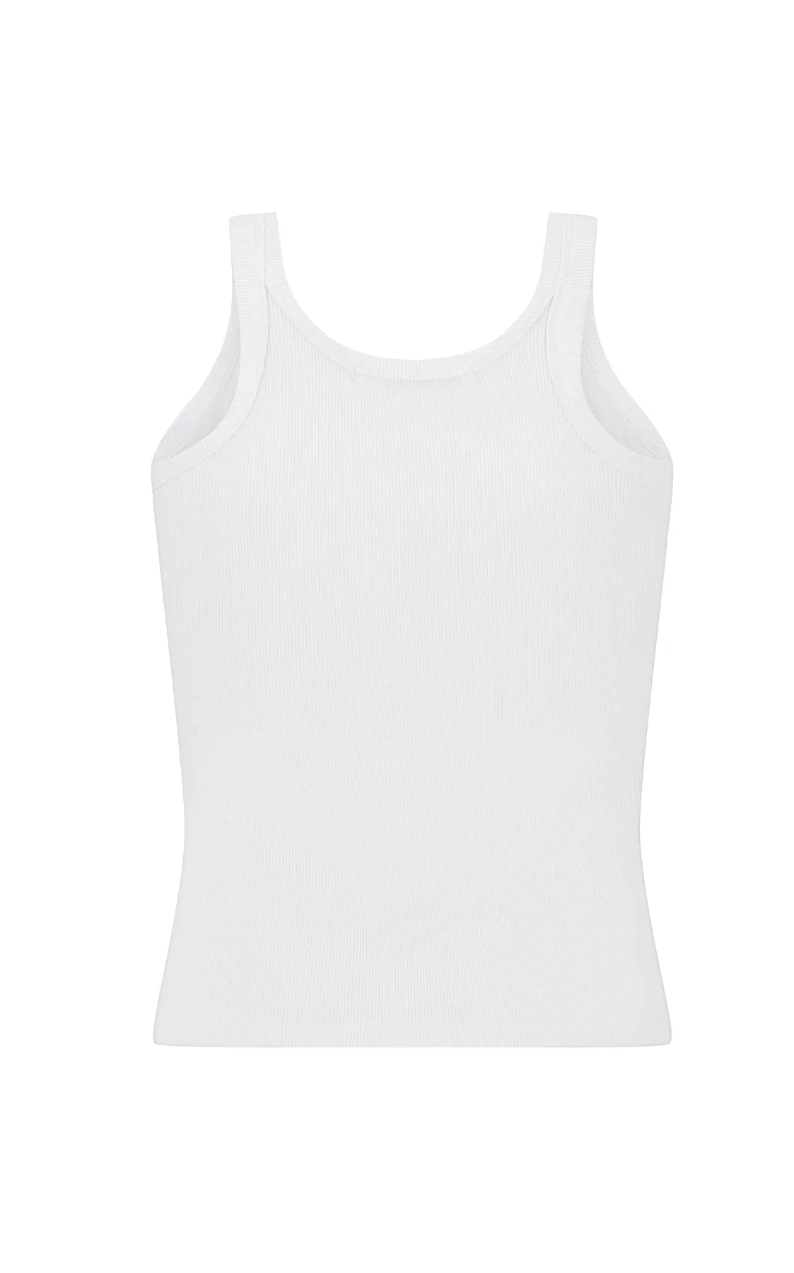 Araminta James Tops - Tanks Araminta James | Monogram Tank - Snow