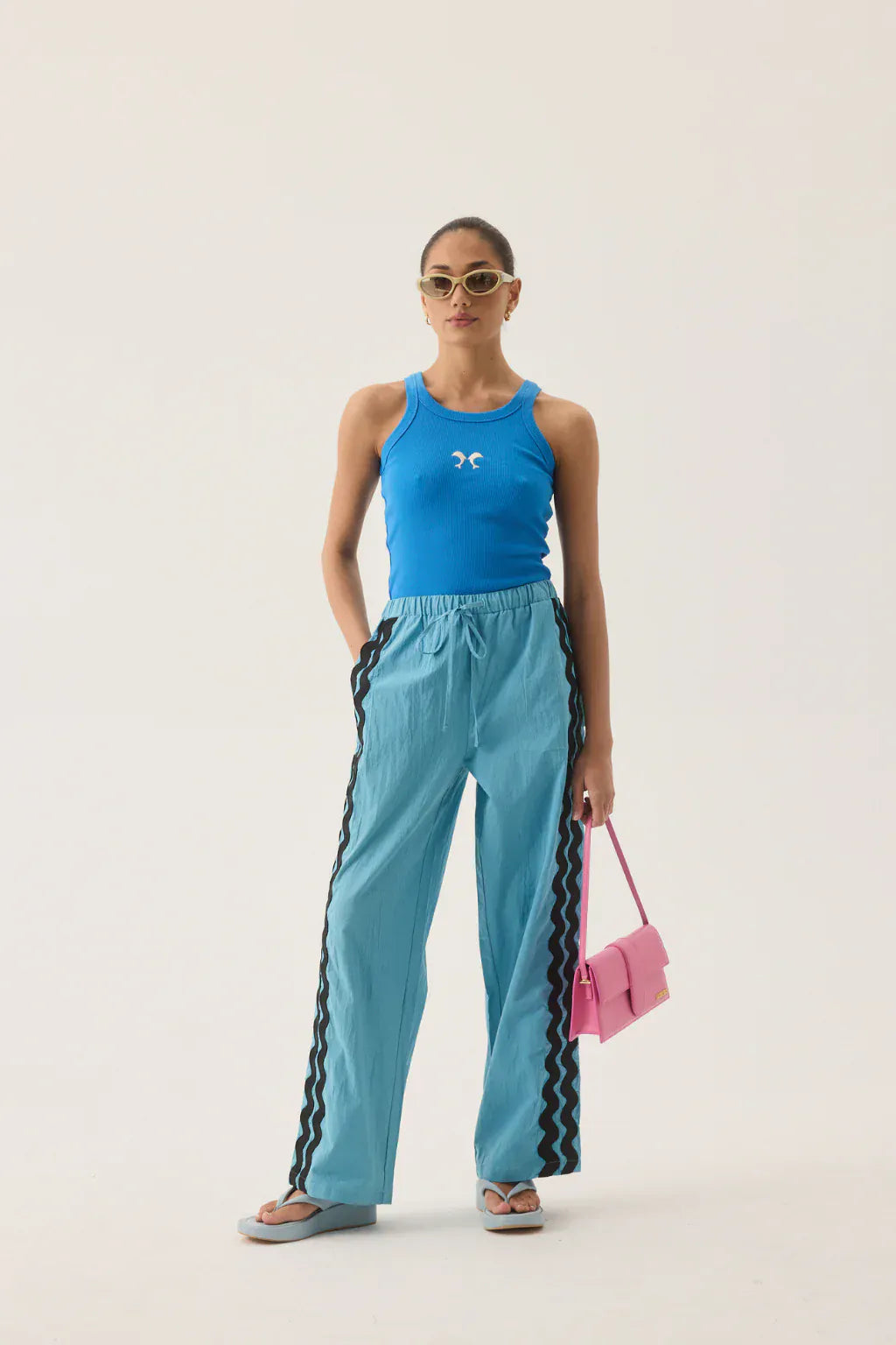 Araminta James Tops - Tanks Dolphine Tank - French Blue