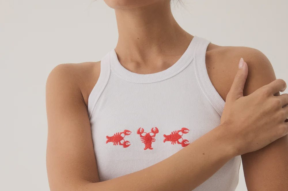 Araminta James Tops - Tanks Lobster Tank - Snow