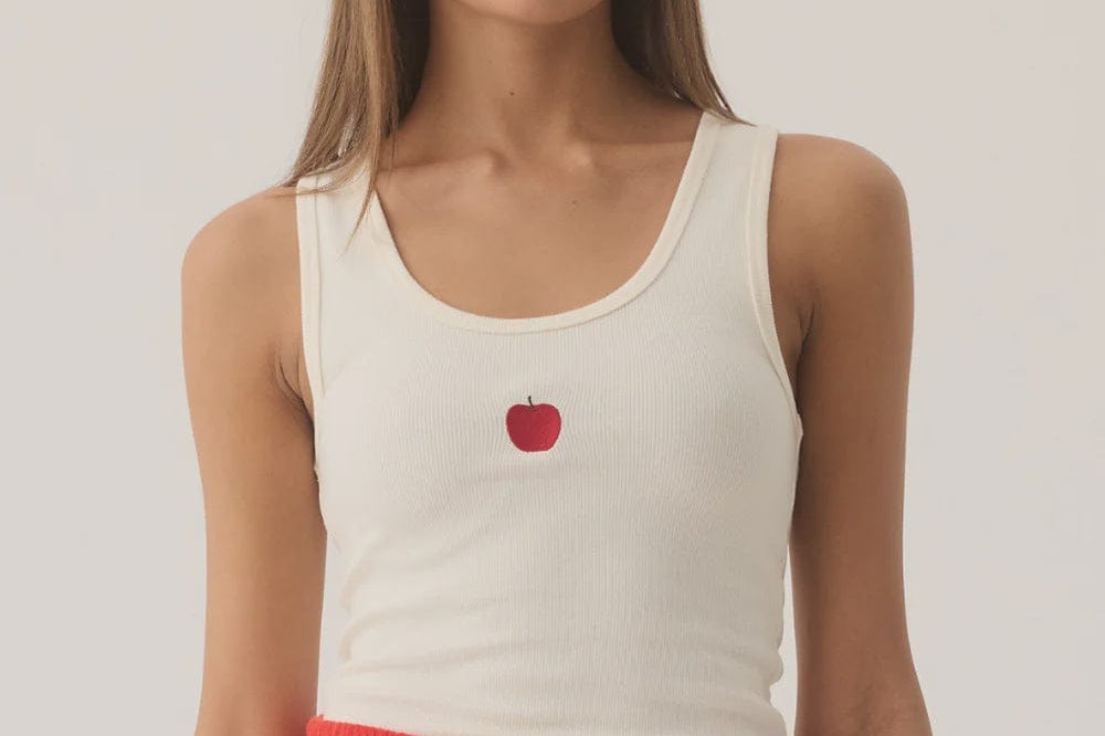 Araminta James Tops - Tanks Manzana Rib Tank - Coconut