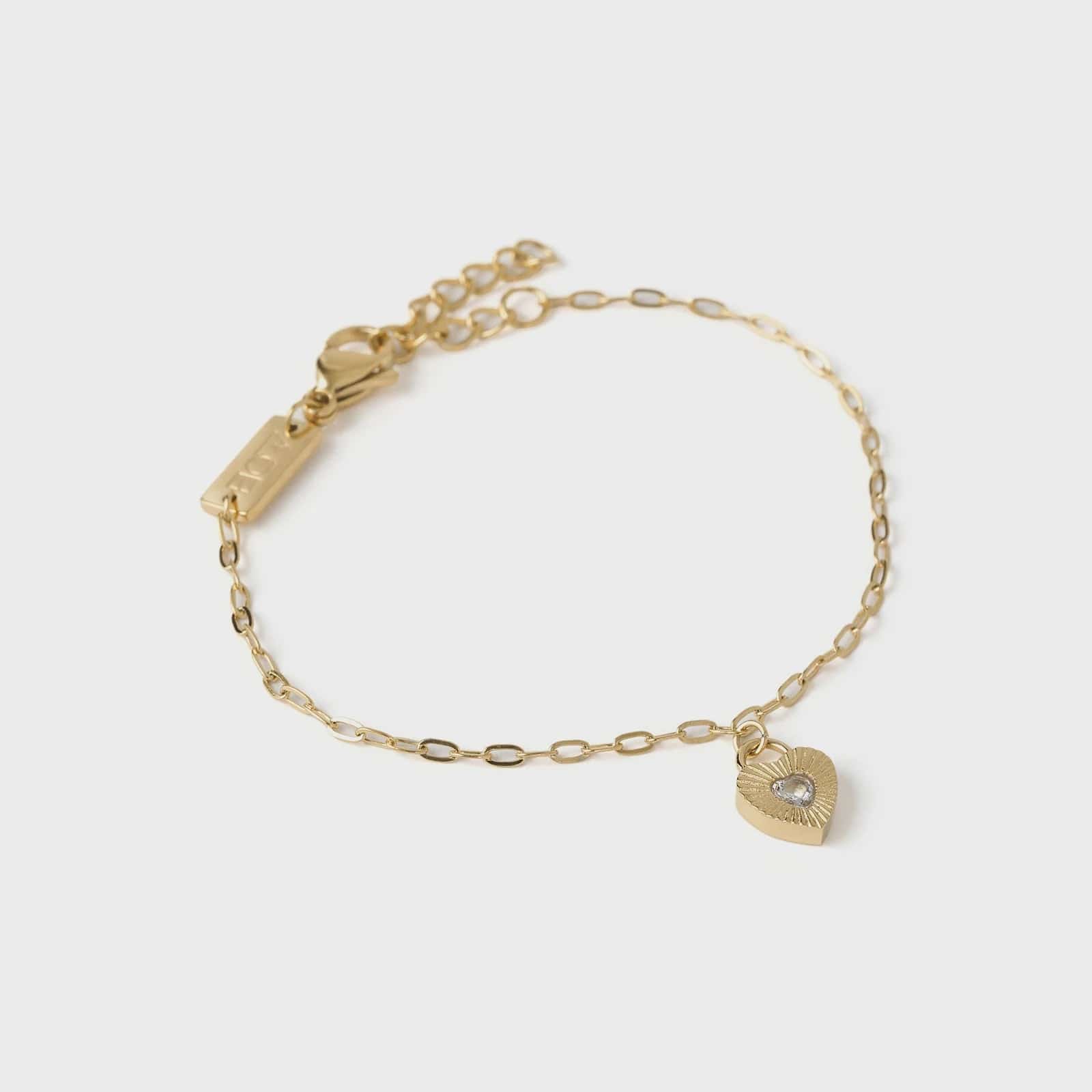 Arms Of Eve Bracelets Arms Of Eve | Ruby Heart Bracelet - Stone