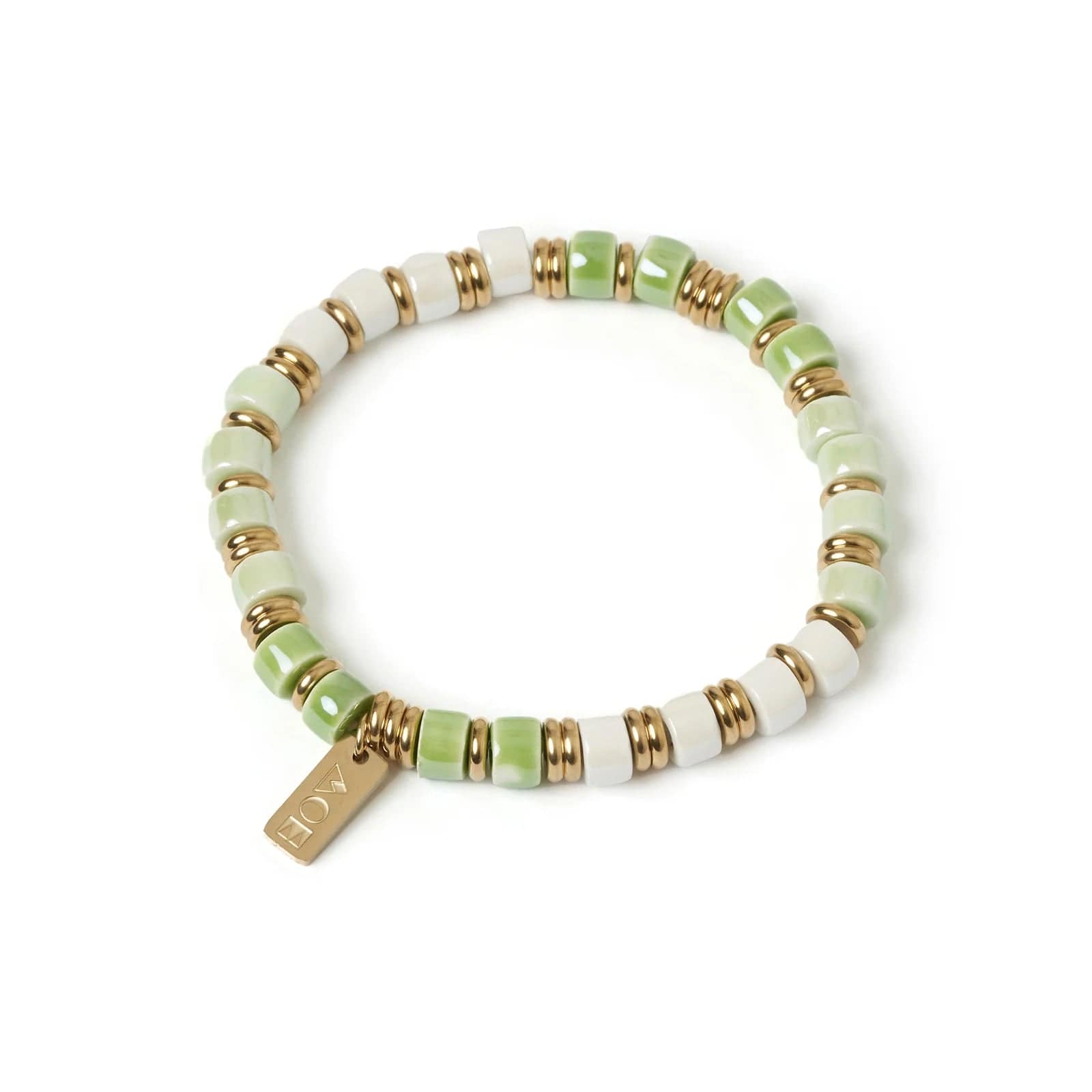 Arms Of Eve Bracelets Arms Of Eve | Skylar Ceramic and Gold Bracelet - Mint